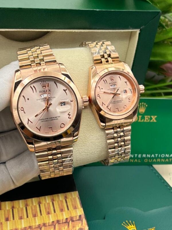 Rolex Couple Gold Watch