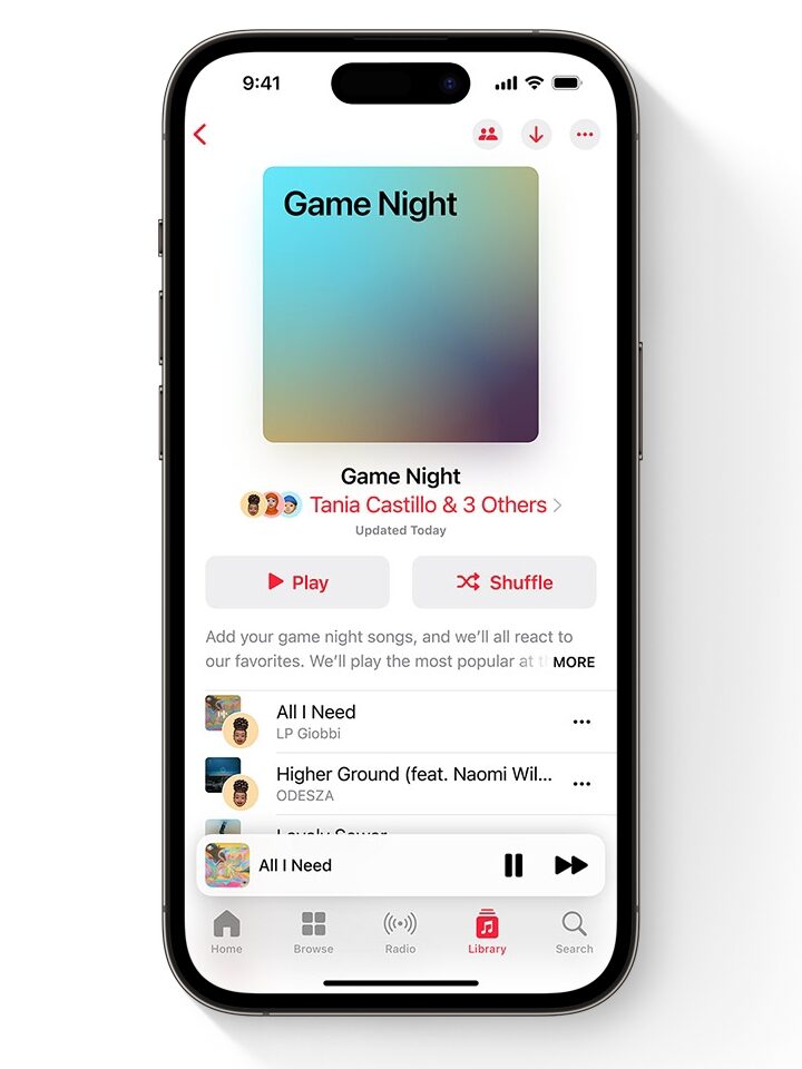 iOS music features 