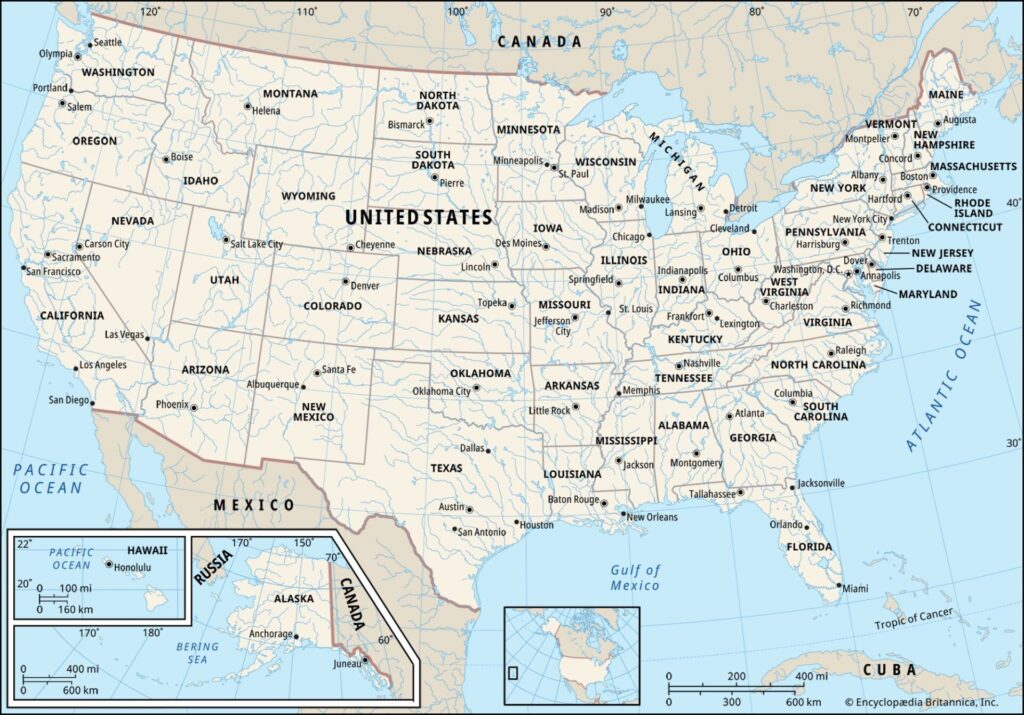 U.S map