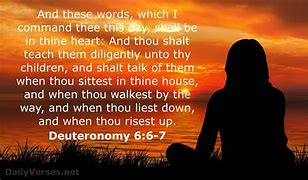 Deuteronomy 6:6-7