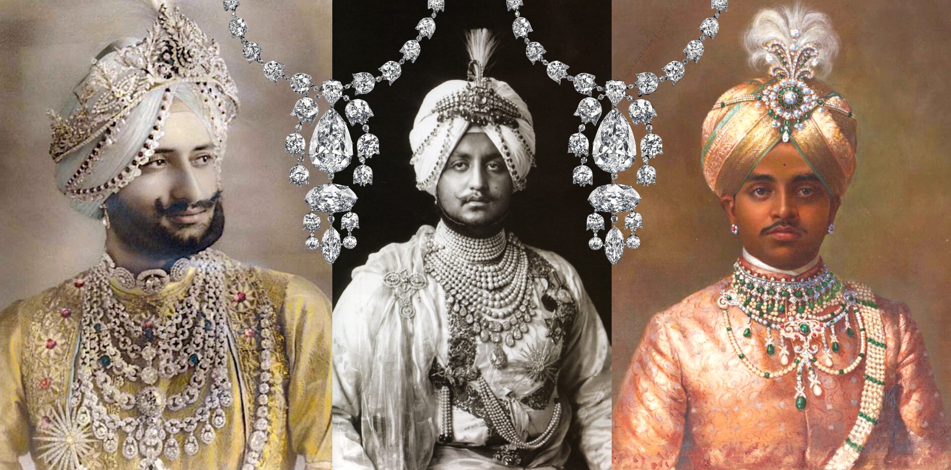 Why are diamond so desired" The maharajas of India wearing the diamond jewelries